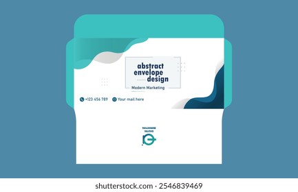 Modelo de design de envelope corporativo criativo