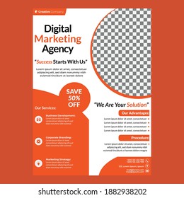 Creative Corporate Flyer Broschüre Broschüre Plakatdesign Vorlage. Vektorgrafik-Vorlagendesign. Saubere, farbenfrohe Flyer für Business und Marketing