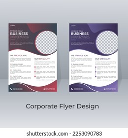Creative Corporate Flyer Brochure Template Design A4 vector template design Brochure cover annual report poster Design leaflet pamphlet two colors modern