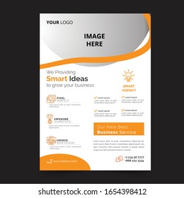 Plantilla de diseño de volante creativo,