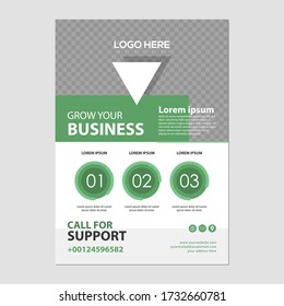 creative corporate flyer design template minimal flat design