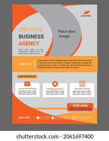 Creative corporate flyer design template