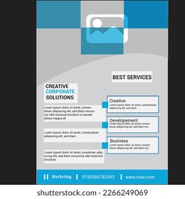 plantilla de diseño de folleto corporativo creativo