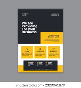 Creative corporate flyer design template
