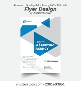 Plantilla de diseño de volante corporativo creativo 