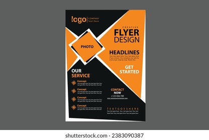 Plantilla de diseño de volante corporativo creativo