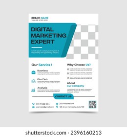 Plantilla de diseño de volante corporativo creativo 
