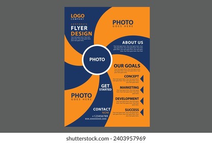 Plantilla de diseño de volante corporativo creativo
