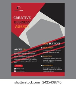 Plantilla de diseño de volante corporativo creativo
