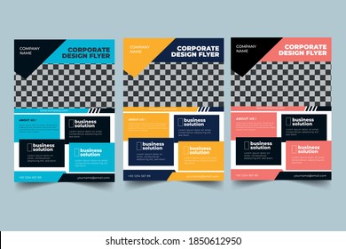 Plantilla de diseño de volante creativo corporativo