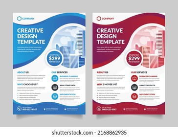Creative Corporate Flyer Poster Pamphlet Brochure Cover Design Template