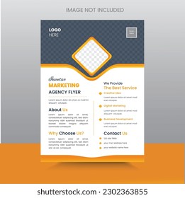 Creative and corporate flyer template design