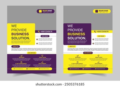 Diseño creativo de Plantilla de volante corporativo