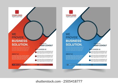 creative corporate flyer template design