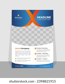 creative and corporate gradient flyer design template