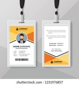 Creative corporate ID card template