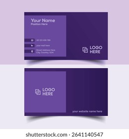 Creative Corporate Identity Visiting Card Design. Creative Double-sided Business Card Template.