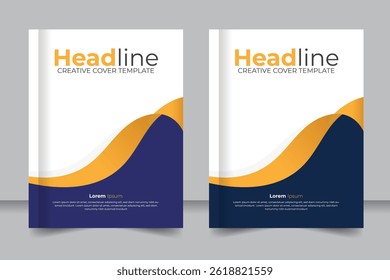 Creative and corporate layout Cover book presentation design, 8.5 inch width 11 inch height size book cover template, book cover template for annual report, magazine, booklet, brochure, poster
