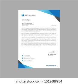 Creative Corporate Letterhead Design Template 