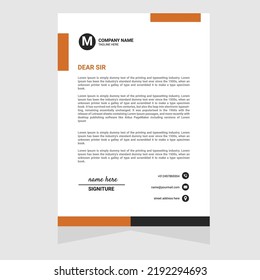 creative corporate letterhead design template