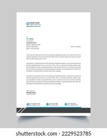 plantilla de diseño de membrete empresarial creativa