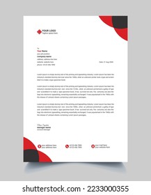 plantilla de diseño de membrete empresarial creativa