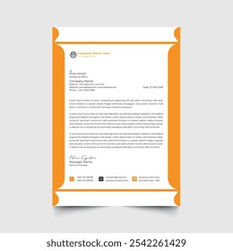 Creative Corporate Letterhead Design Template