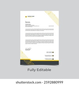 creative corporate letterhead design template
