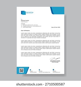Vorlage für kreatives Briefkopfdesign
