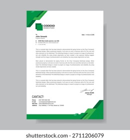 Vorlage für kreatives Briefkopfdesign