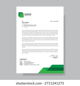 Vorlage für kreatives Briefkopfdesign
