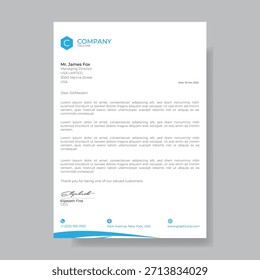 Plantilla de diseño de membrete corporativo creativo