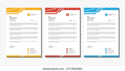 Diseño Corporativa creativo del membrete, Plantilla fácil del negocio personalizable