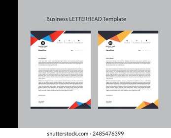 Diseño de Plantilla de membrete corporativo creativo
