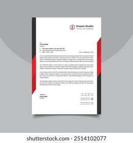 creative corporate letterhead template design