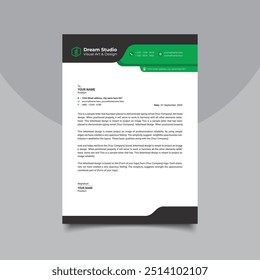 creative corporate letterhead template design