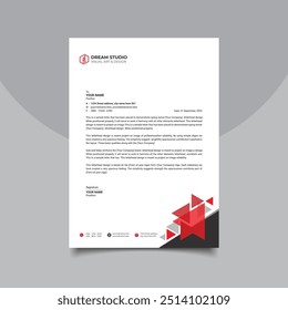 Diseño creativo de Plantilla de membrete corporativo