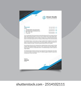Diseño creativo de Plantilla de membrete corporativo
