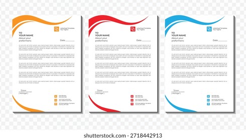 Creative Corporate Letterhead Template Professional Business Stationery