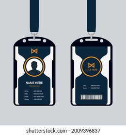 Creative corporate minimal id card design