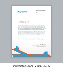creative corporate minimal letterhead design