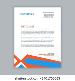 creative corporate minimal letterhead design