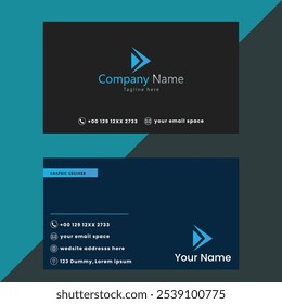 Creative and corporate modern business card template design. Horizontal visiting card, many color combination business card, Professional Business card Template Front and back 