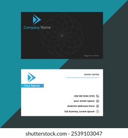 Creative and corporate modern business card template design. Horizontal visiting card, many color combination business card, Professional Business card Template Front and back 