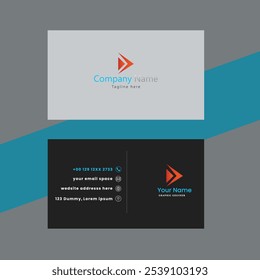 Creative and corporate modern business card template design. Horizontal visiting card, many color combination business card, Professional Business card Template Front and back 