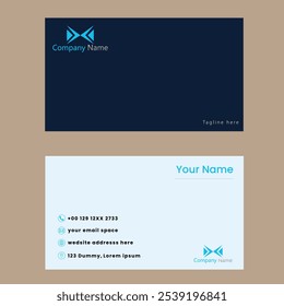 Creative and corporate modern business card template design. Horizontal visiting card, many color combination business card, Professional Business card Template Front and back 