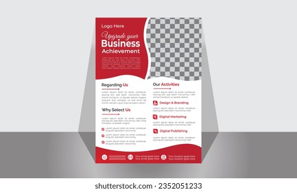 Creative , Corporate, Modern business flyer template design, Organic shape, Marketing agency flyer design.