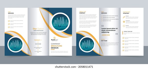 Creative Corporate Modern Business Trifold Brochure Template, Trifold Layout, Letter, a4 Size Brochure.