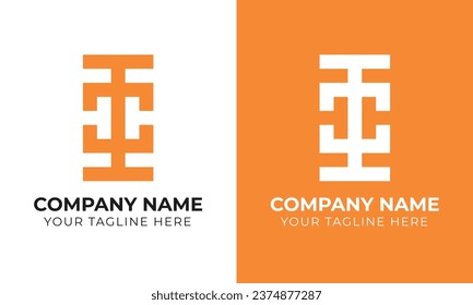 Plantilla de diseño del logotipo empresarial abstracto de monograma empresarial creativo