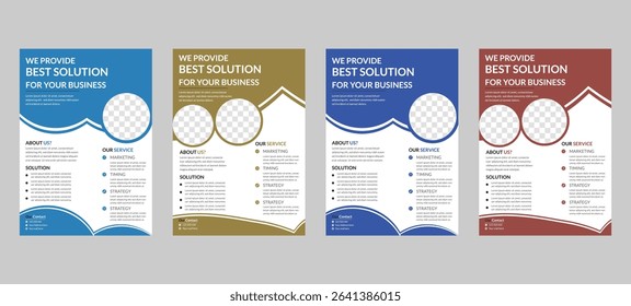 Creative corporate multipurpose minimal official business advertising magazine poster flyer with creative corporate trendy geometric shape template print design.